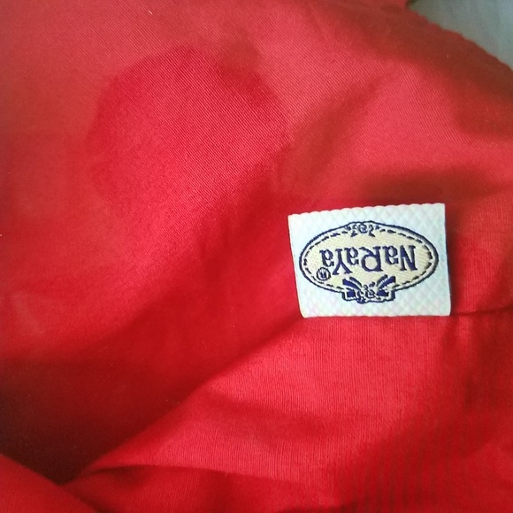 NWOT Naraya Multicolor Printed Tote Bag Red Inside - Picture 5 of 6